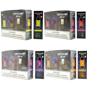 DKHAAN - VEGA - 25000 - NICOTINE - DISPOSABLE POD - DTL - 3% - 5CT/BX
